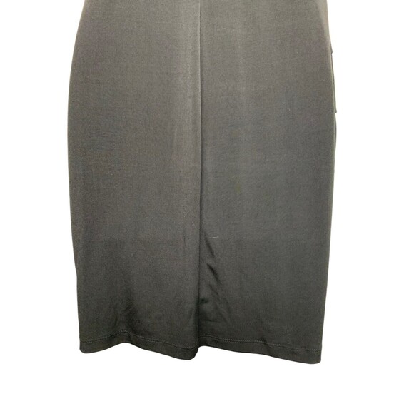 Enfocus Studio Women's size 6 Black Floral Bodice Sheath Dress Stretch Lined - Picture 8 of 9